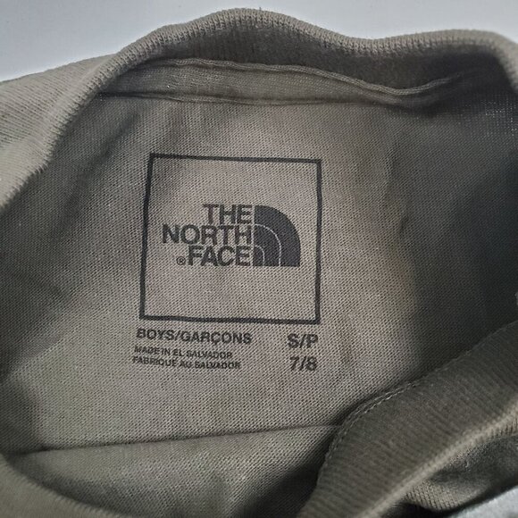 The North Face Bear Graphic Tee Overlay Shirt Top Boys Size Small NWT Crew Neck - Picture 4 of 13